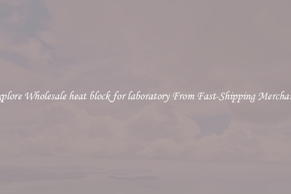 Explore Wholesale heat block for laboratory From Fast-Shipping Merchants