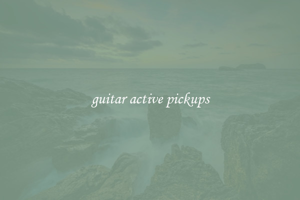 guitar active pickups