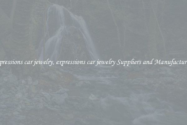 expressions car jewelry, expressions car jewelry Suppliers and Manufacturers