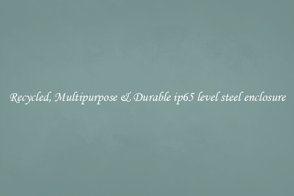 Recycled, Multipurpose & Durable ip65 level steel enclosure