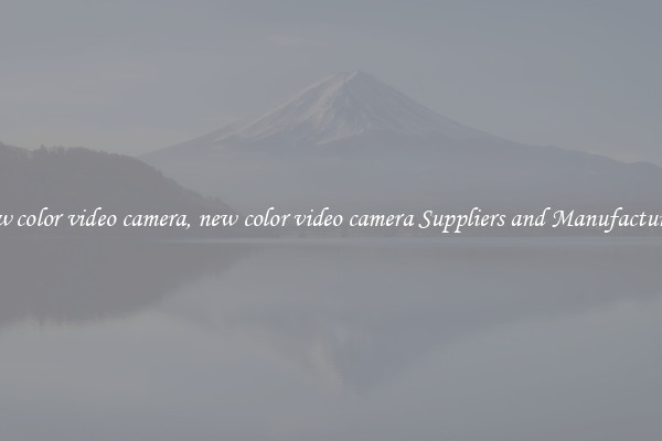 new color video camera, new color video camera Suppliers and Manufacturers