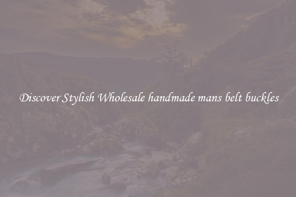 Discover Stylish Wholesale handmade mans belt buckles
