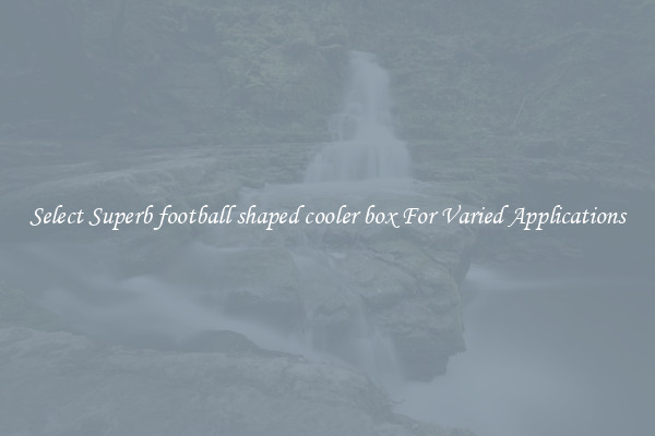 Select Superb football shaped cooler box For Varied Applications