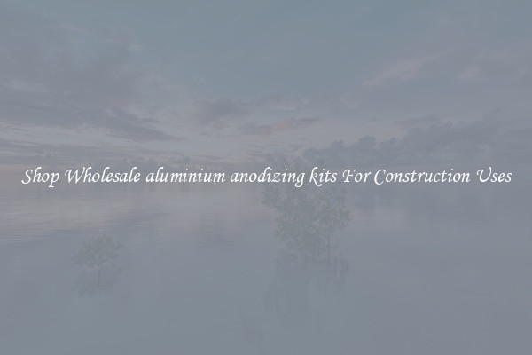Shop Wholesale aluminium anodizing kits For Construction Uses