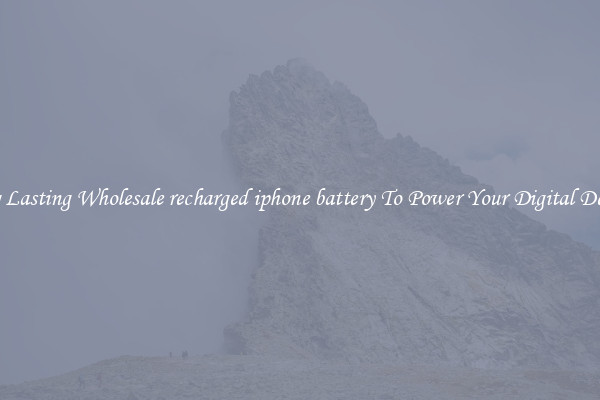 Long Lasting Wholesale recharged iphone battery To Power Your Digital Devices
