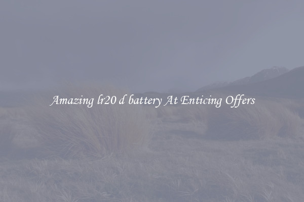 Amazing lr20 d battery At Enticing Offers