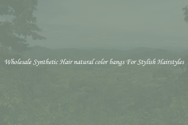 Wholesale Synthetic Hair natural color bangs For Stylish Hairstyles