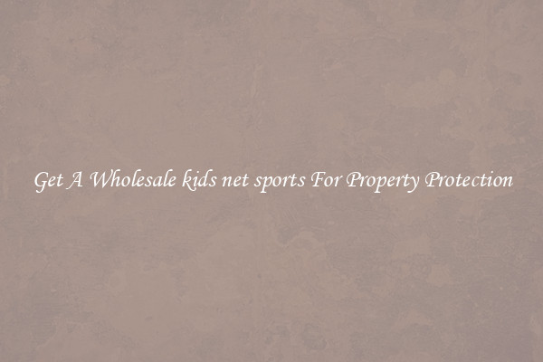 Get A Wholesale kids net sports For Property Protection